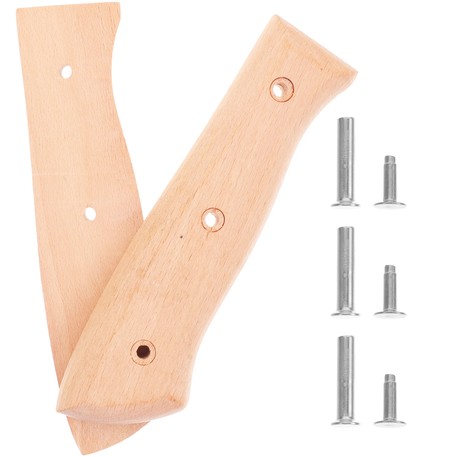 

Wooden Handle Replacement Japanese Kitchen Knife Slicer Non-slip Grip Chopping Practical