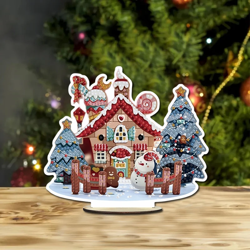 DIY 5D алмазная живопись искусство рождественский дом набор для украшения рабочего