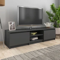 tv media console television entertainment stands cabinet gray 55 1x15 7x14 chipboard