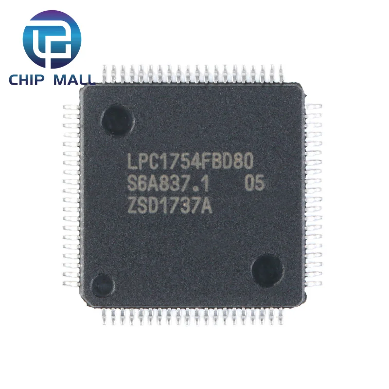 

LPC1754FBD80,551 LQFP80 100MHz 32-Bit Microcontroller Chip IC New Original Stock