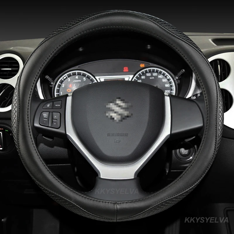 

Чехол на руль автомобиля 38 см подлинный для Suzuki Alivio/Ciaz Baleno Celerio Jimny SX4 S-Cross Grand Vitara Aerio Kizashi Liana