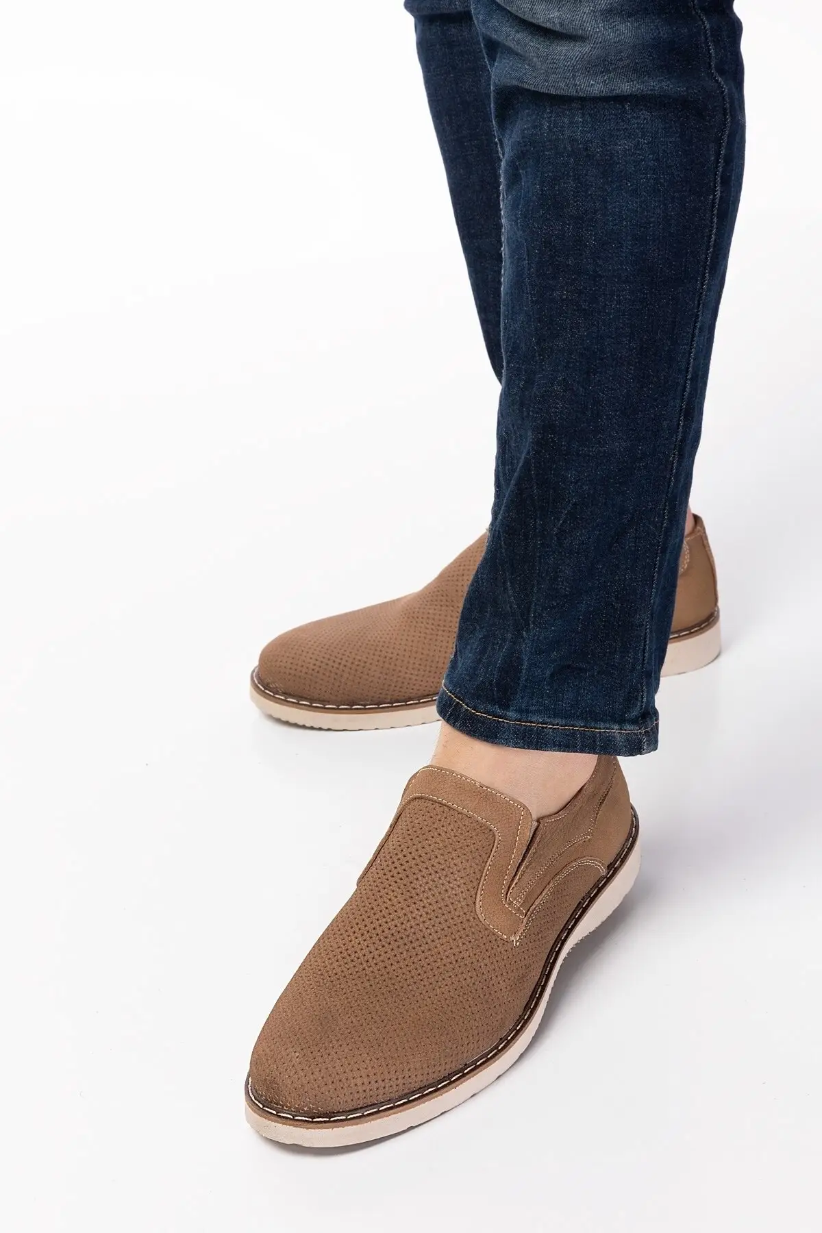 

Men's Shoes Genuine Leather Laceless Casual Summer New Style Men Loafers Soft Comfortable Comfortable Shoes