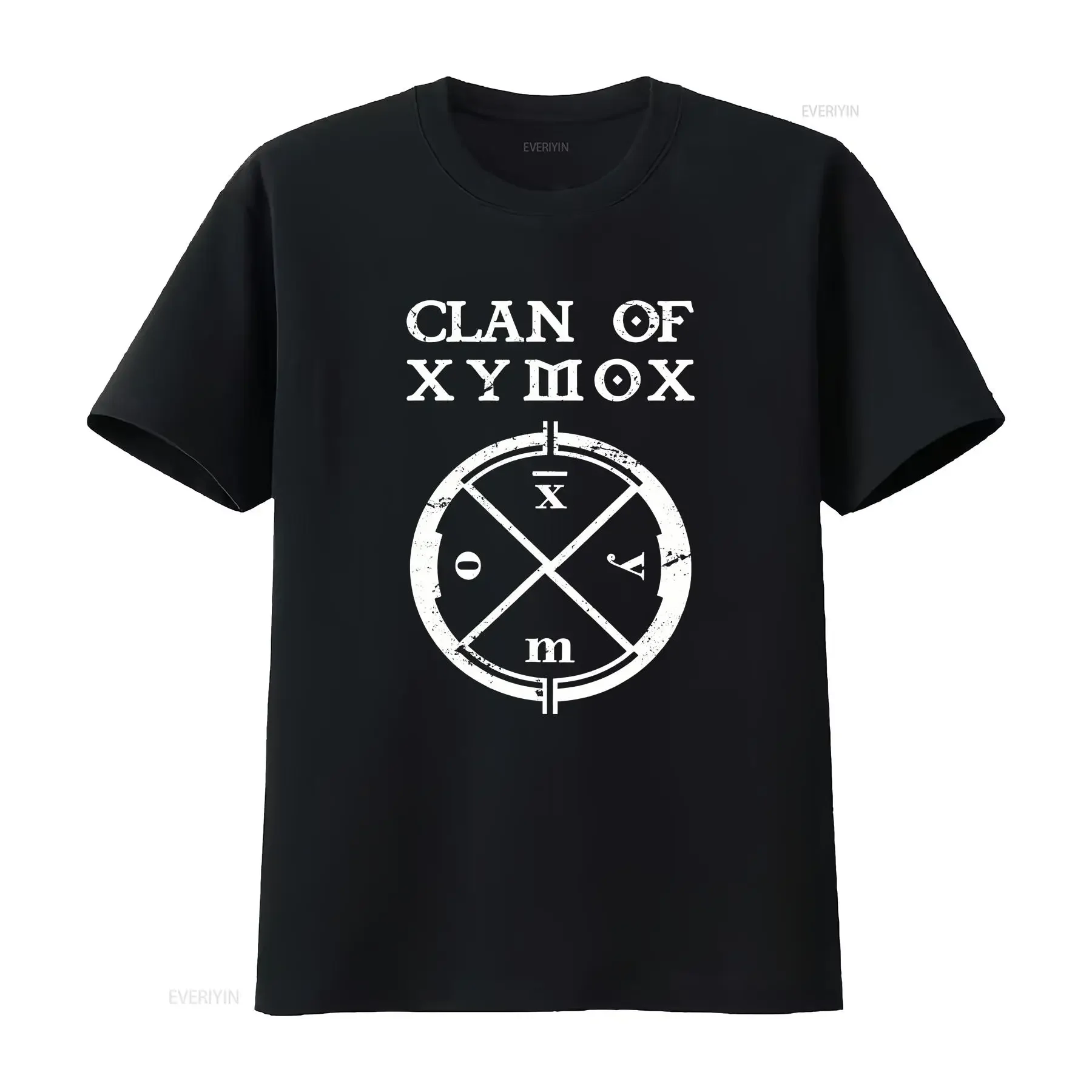 Фото Футболка с логотипом группы Clan Of Xymox в стиле пост-панк, размеры S-5XL, SS420, винтажная, с легким графическим принтом, стильная, мягкая, уличная одежда №1