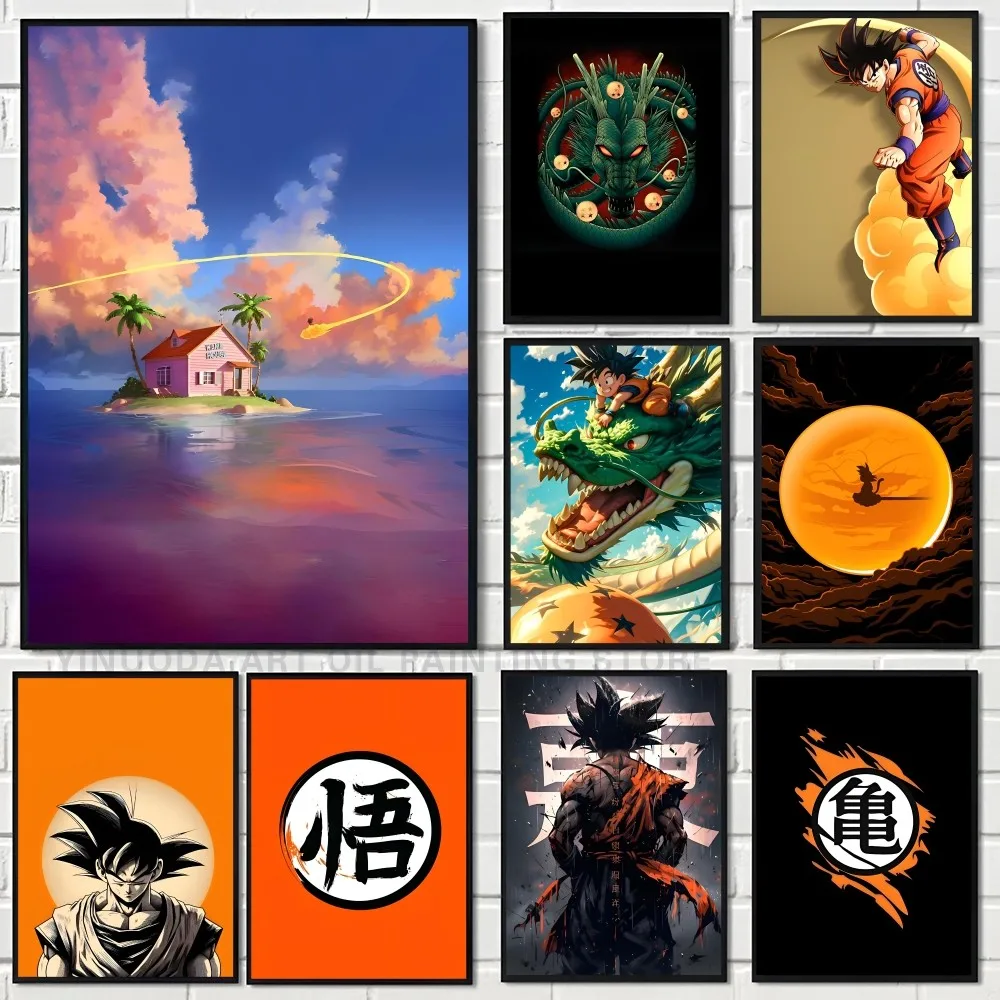 Постер D-Dragonball из аниме бумажный плакат с принтом для дома гостиной спальни входа