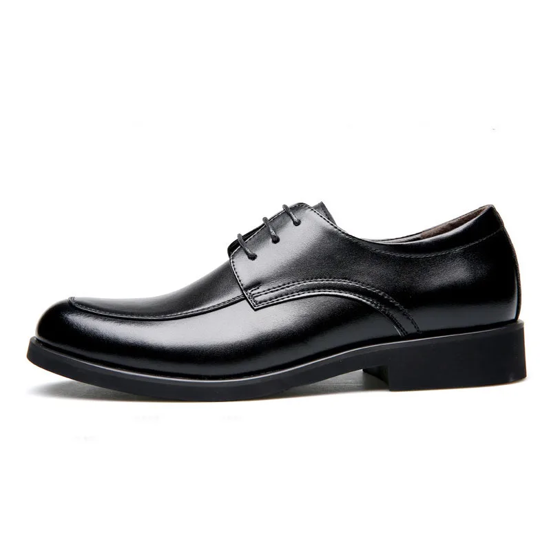 Туфли мужские из натуральной кожи модные деловые повседневные броги плоская