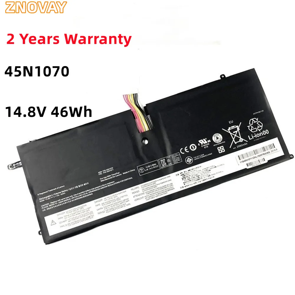 

ZNOVAY New 45N1070 45N1071 Laptop Battery For Lenovo ThinkPad X1 Carbon Series 3444 3448 3460 Tablet 14.8V 3.11Ah 46WH