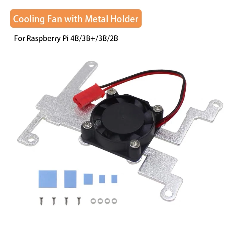 

Кулер для охлаждения процессора Raspberry Pi 4 с металлическим держателем