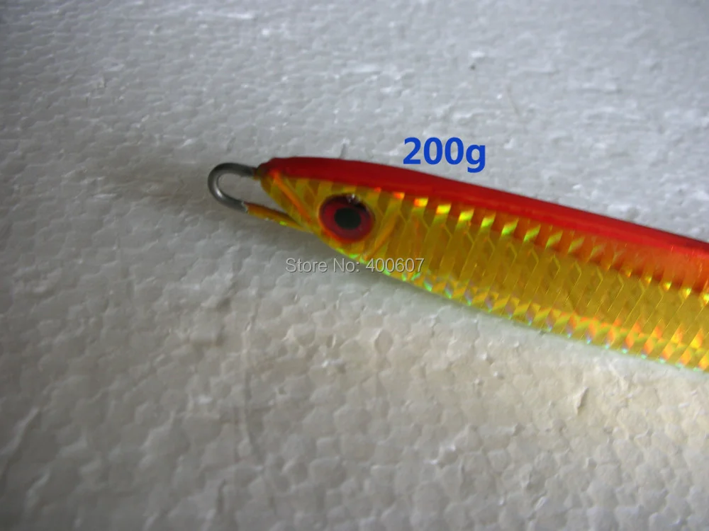 200 г металлический морской джиг для рыбалки в глубокой соленой воде свинцовая