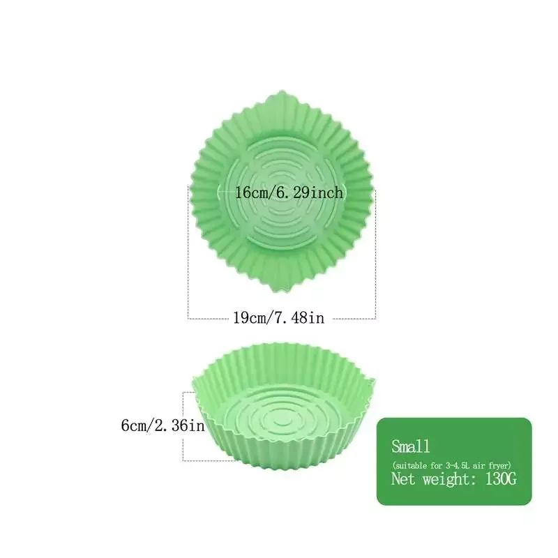 

NEW2023 Silicone Air Fryer Healthy Material Baking Pan High Capacity Easy to Clean