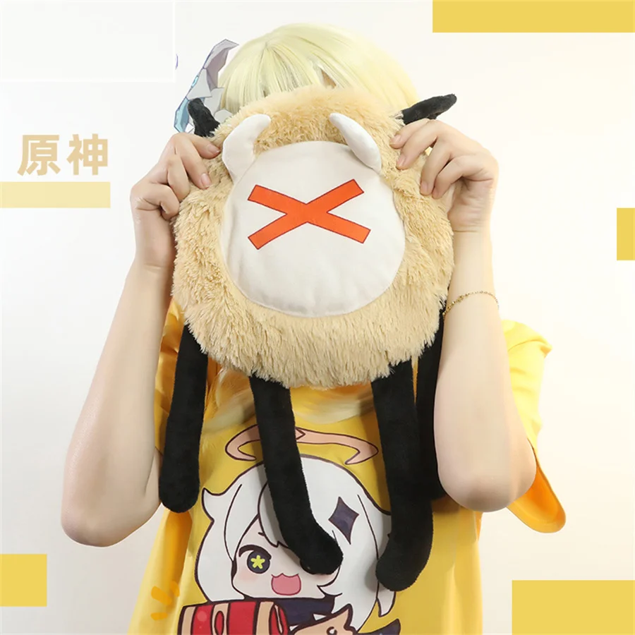 

Anime Cute Genshin Impact Hilichurl Cosplay Plush Doll Crossbody Messenger Bag Shoulder Bags Lolita Girls Props Accessories Gift