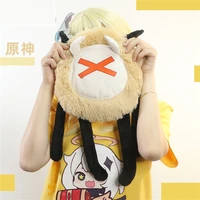 anime cute genshin impact hilichurl cosplay plush doll crossbody messenger bag shoulder bags lolita girls props accessories gift