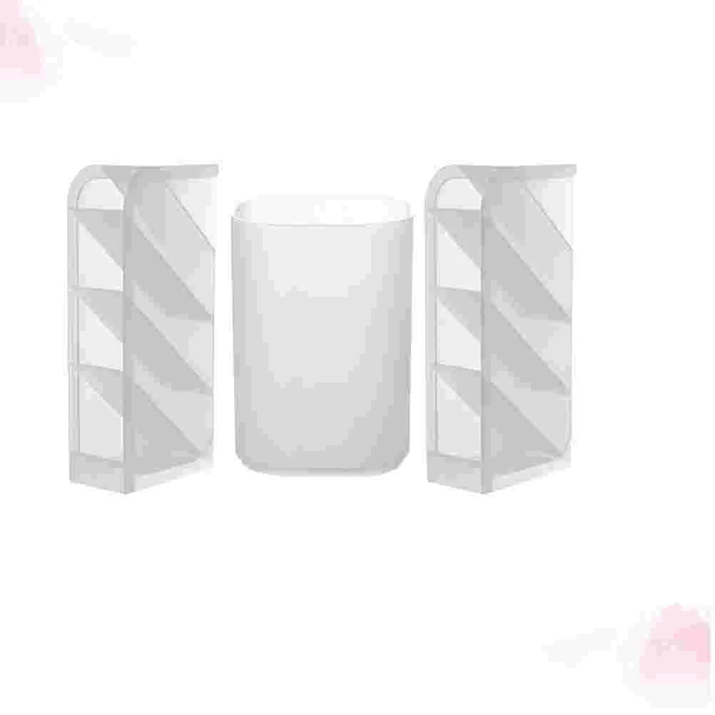 

3 Pcs Stationery Case Desktop Pen Diagonal Insertion Tabletop Organizer