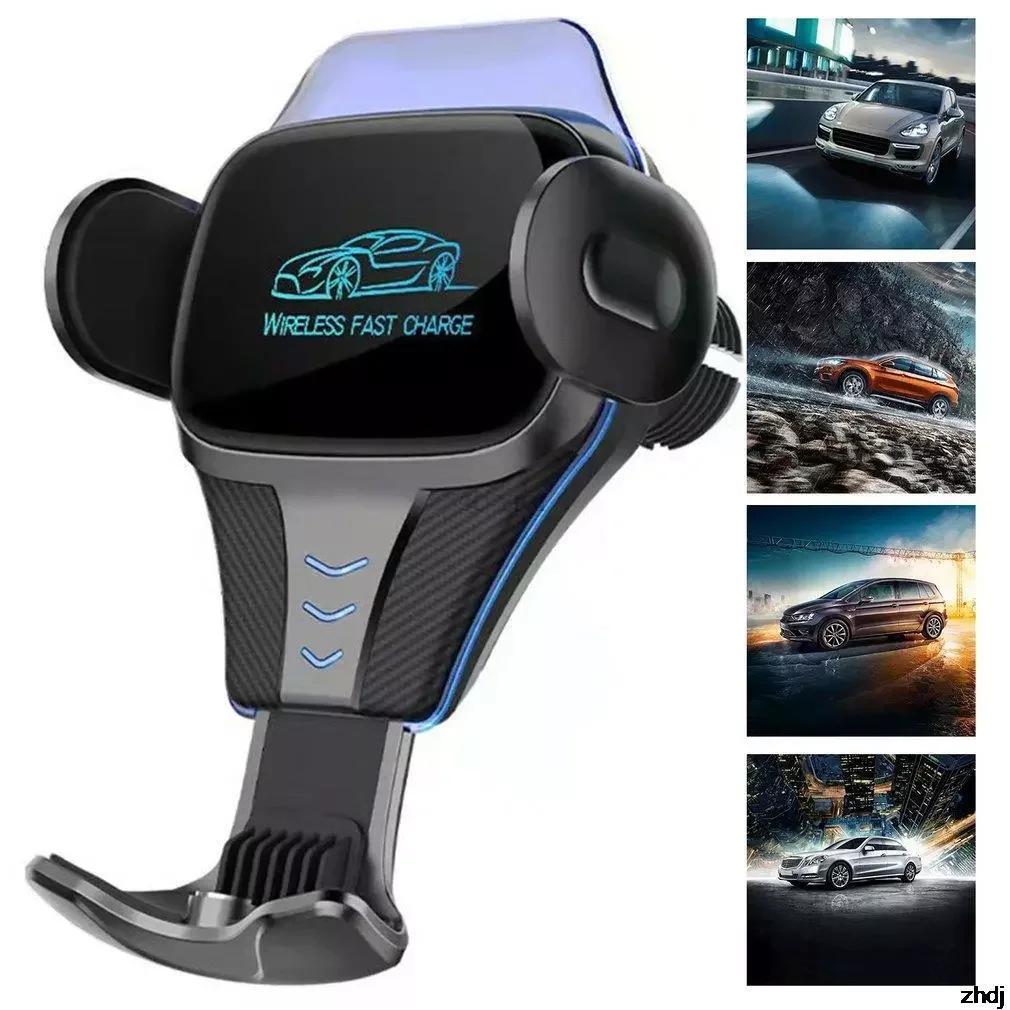 

Car Phone Holder K6S 15W Wireless Charger Fast Charging Phone Charger Induction Charger Car Navigation Bracket