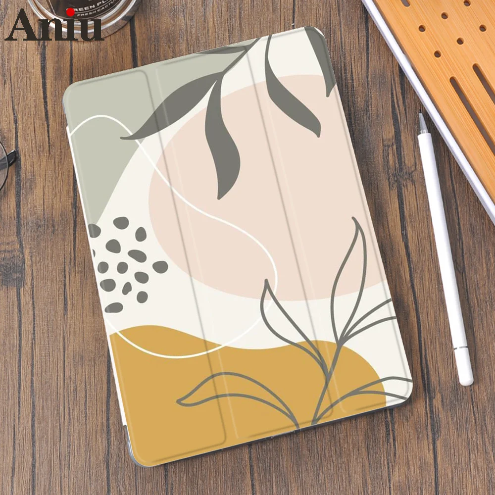 

Tropical Plants Leaves For iPad Case For 10.9 inch Air 4 Case Mini 5 4 10.2 8th 7th 10.5 Air With Pencil Holder iPad Pro Cover