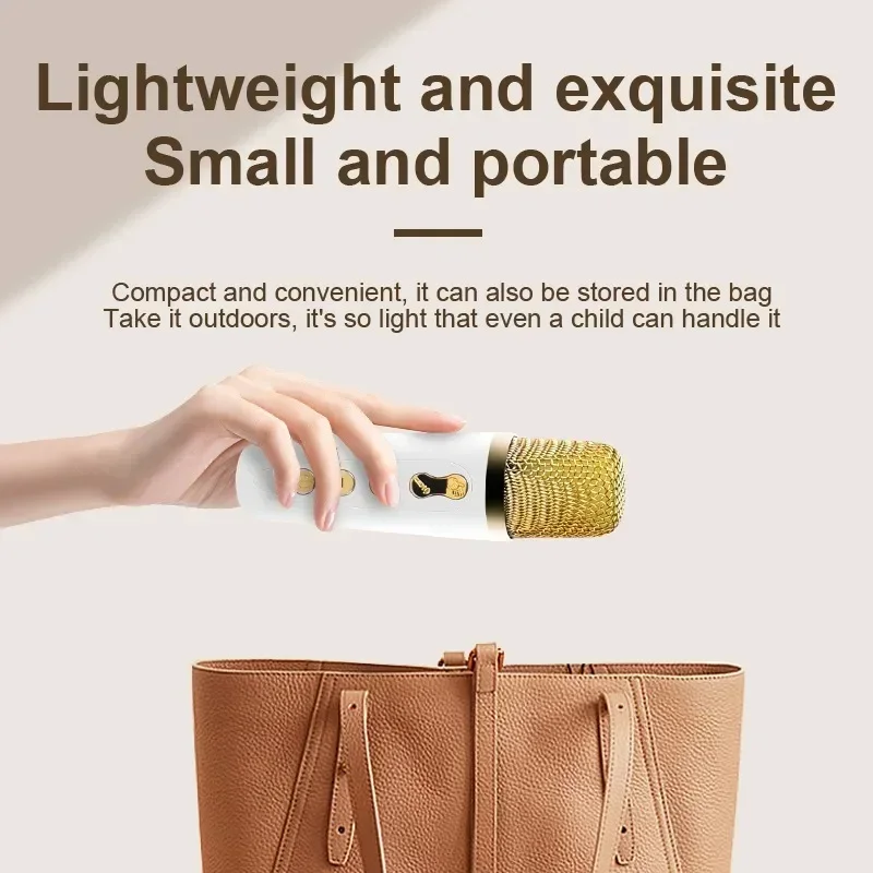 Мини-беспроводной микрофон для караоке Bluetooth-динамики уличный НЧ-динамик звук