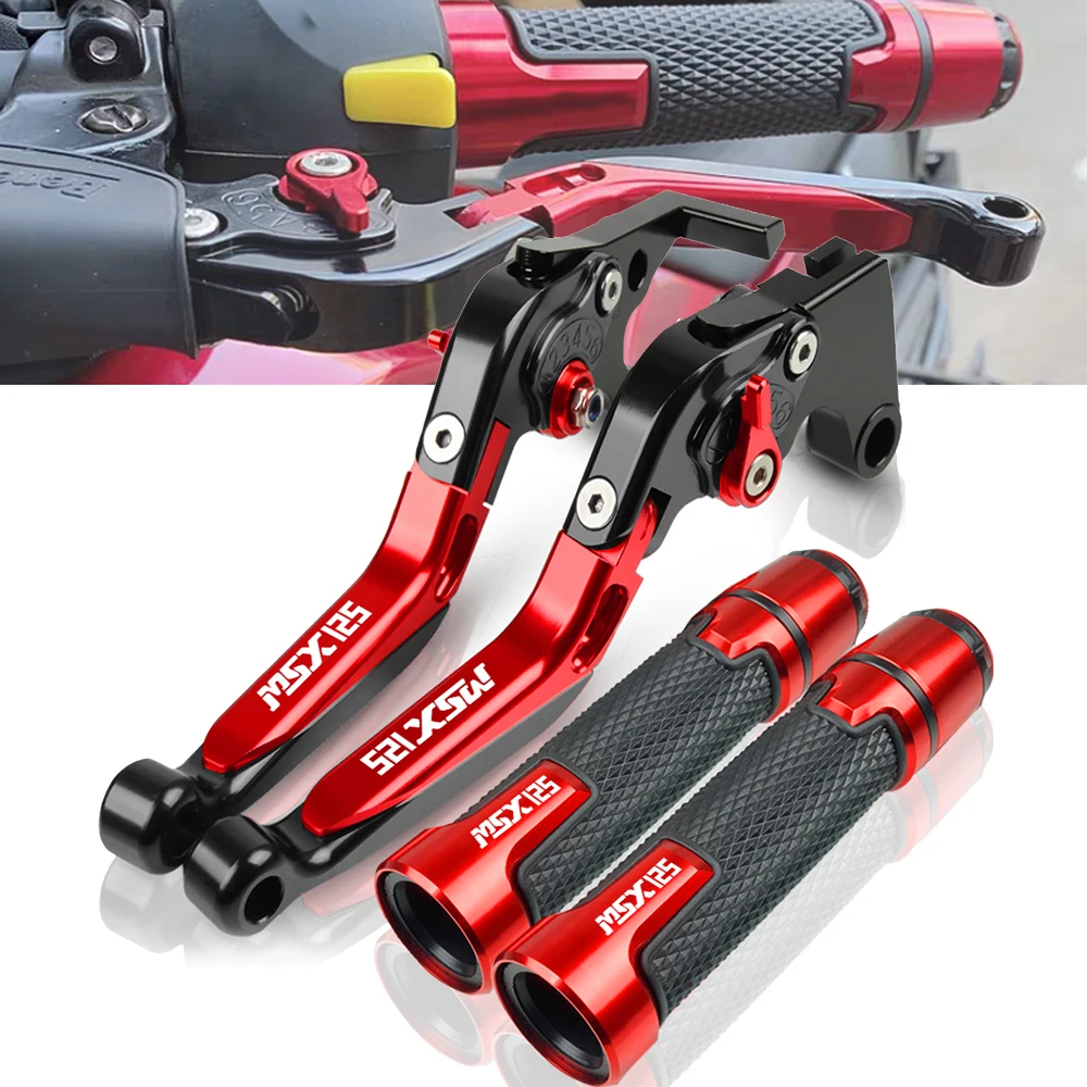 

MSX 125 Motorcycle msx125 Foldable Adjustable Brake Extendable Clutch Lever Hand Grips For Honda MSX125 2014 2015 2016 2017 CNC