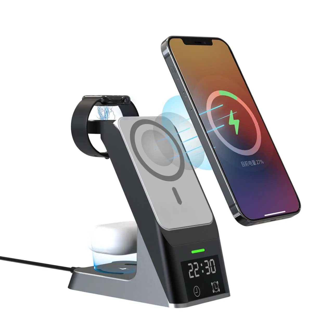 Charger Dock For Iphone14 13 12 Pro Max Phone Airpods Apple Watch Station