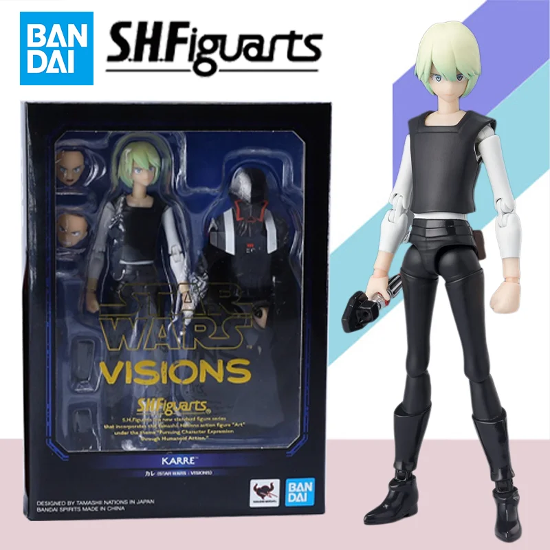 

Bandai Original S.H.Figuarts SHF Star Wars Visions KAREE AM Model Kit Anime Action Figure Finished Model Kit Toy Gift for Kids