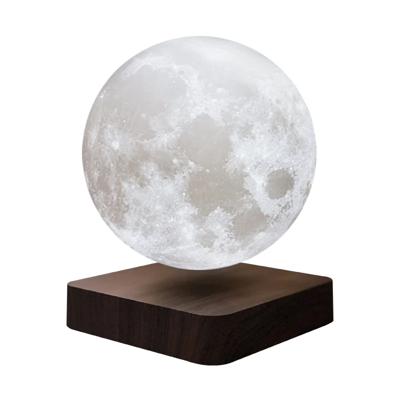 

zq Automatic Rotating Floating Moon Night Lamp Luminous Decoration Bedside Table Lamp Gift
