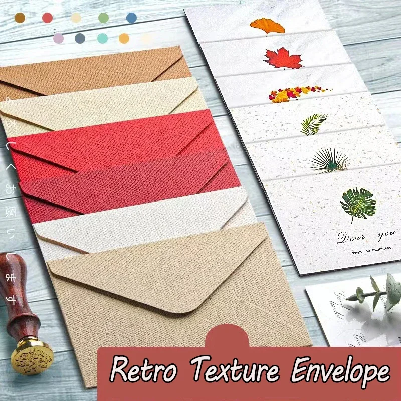 50 шт./партия бумажный мини-конверт 250 г 120x88 мм