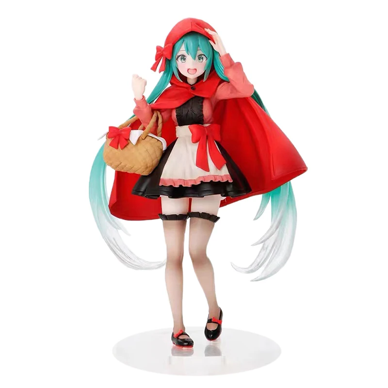 

1 шт. 18 см аниме Мику маленький красный капот для верховой езды Taito Vocaloid Hatsune Miku экшн-Фигурки Коллекция 18 см аниме кавайные модели игрушки