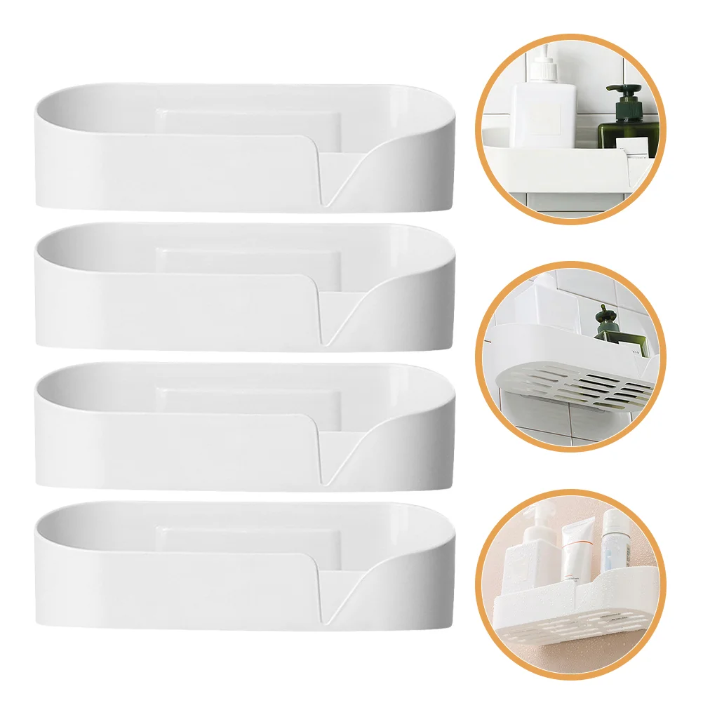 

4pcs Adhesive Shower Caddies Shower Rack Shower Caddies Shower Storage For Inside Shower Adhesive Bathroom Shelves