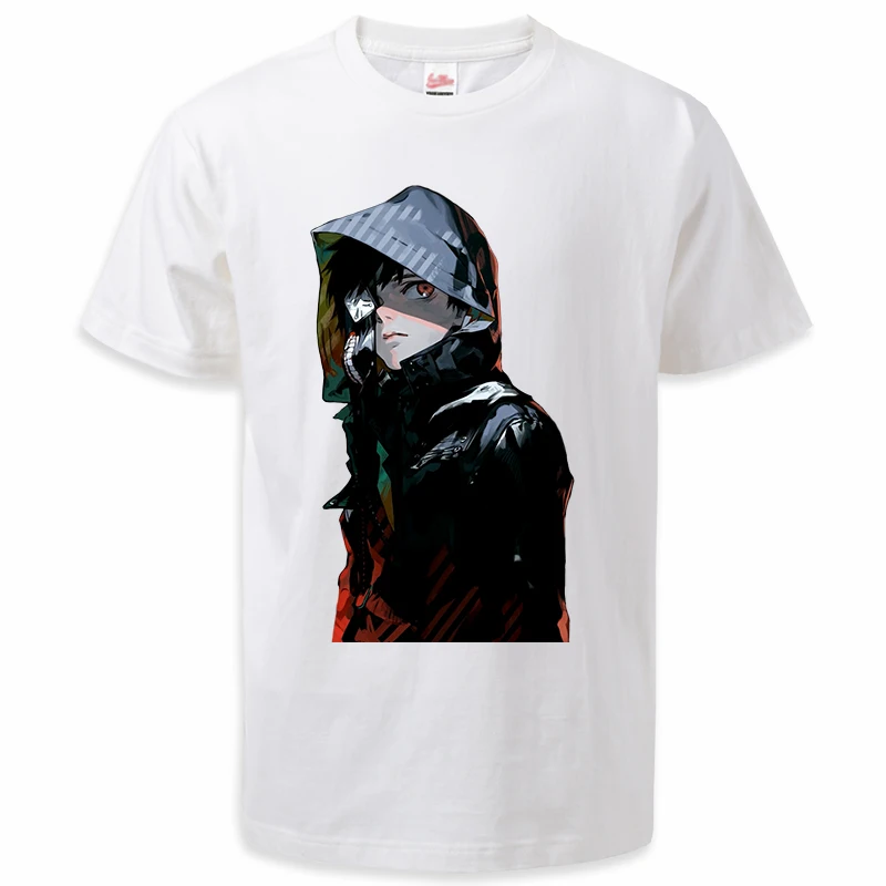 

Tokyo Ghoul Hot Anime Mens T Shirts Summer Tokyo Manga Graphic Tee Shirts Unisex Harajuku Casual T Shirts 100% Cotton T Shirt