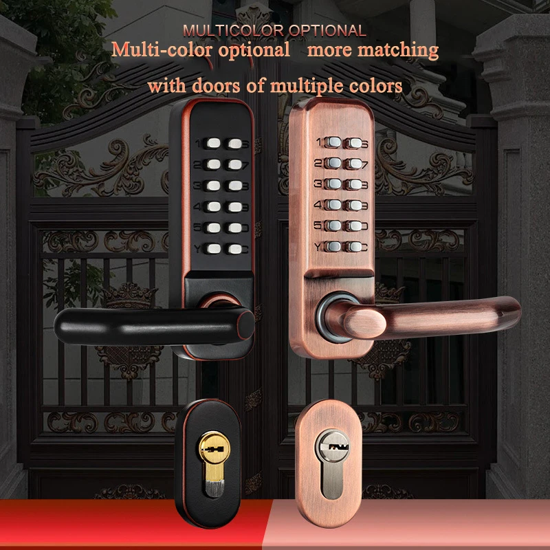 

Mechanical Door Lock with Door Handle Indoor Modern Split Lock Cylinder Lock Cylinder Mute Suitable for a Variety of Door Types