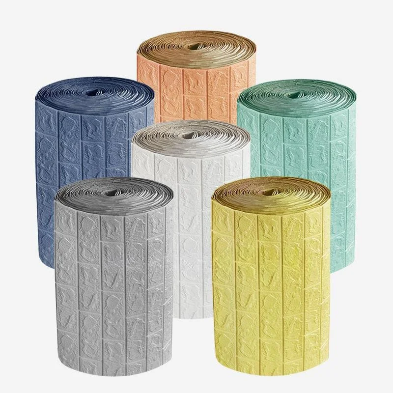 

3D Self-adhesive Foam Brick Thicken Wallpaper Waterproof And Oilproof DIY Wallpaper Room Living Room Home Decoration