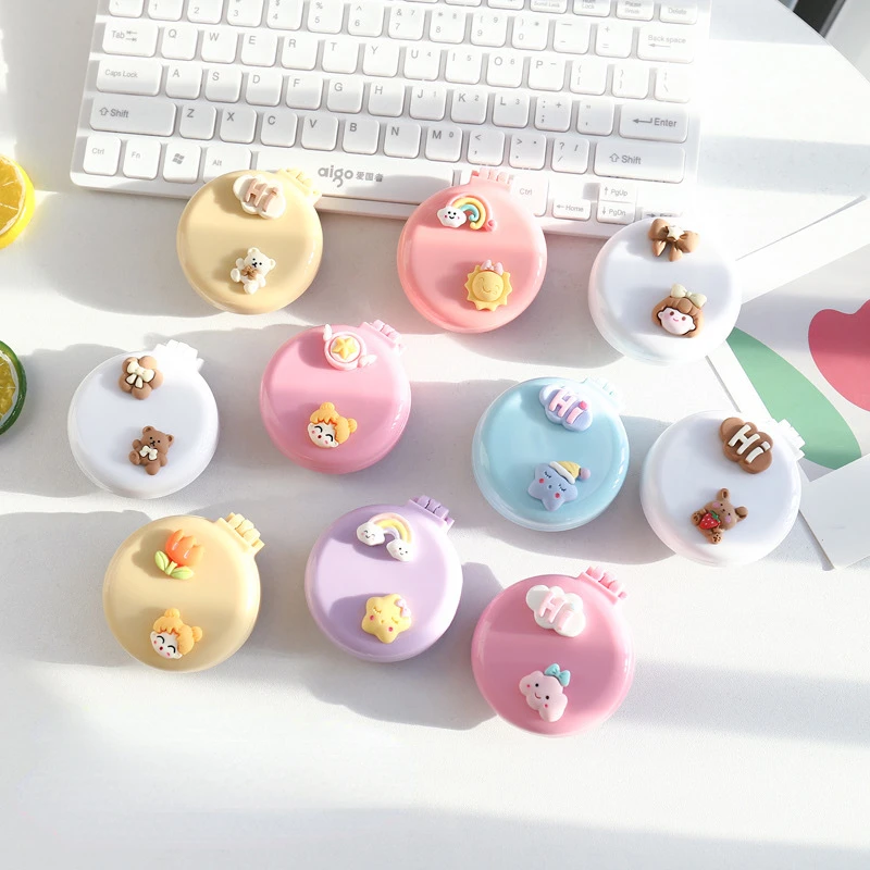 

Cute Hairdressing Folding Air Bag Combs with Mirror Travel Hair Brush Hair Care Massage Relax Comb Cosmetic Make Up Styling Tool