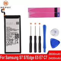 nephy origin battery for samsung galaxy e5 e7 c7 s7 edge sm e500f e500h e700f e700h g930f g930fd g935f g935fd duos phone replace