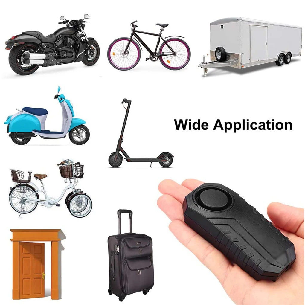 

Motorcycle Alarm Battery Powered Remote Control Bicycle Door Window Alarms