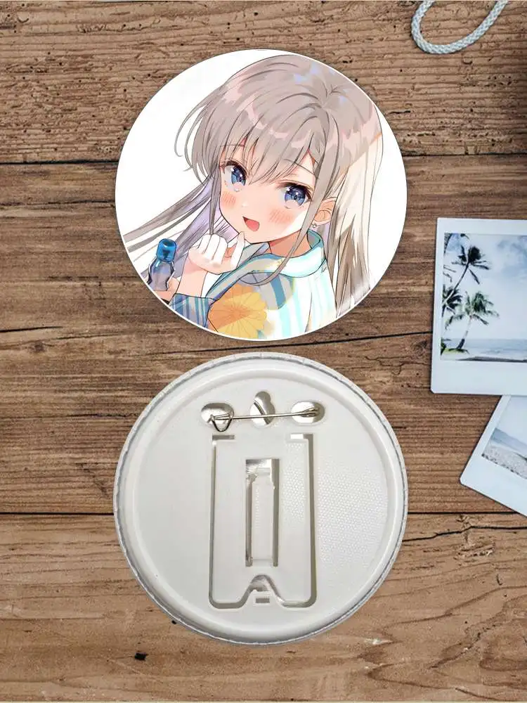 Мягкая брошь на пуговицах Hisakawa Hayate с персонажами аниме значок якорем