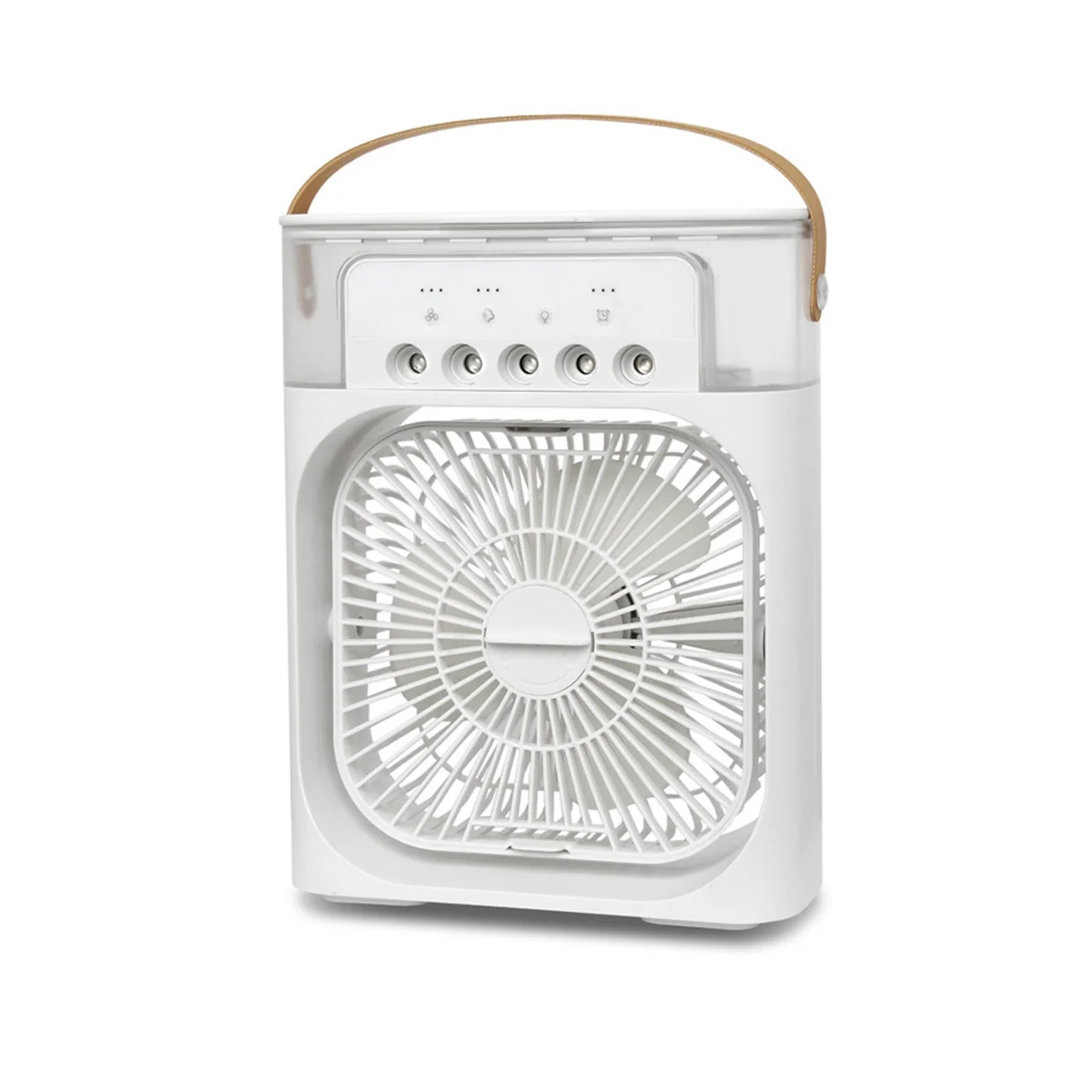 

Portable Air Conditioner Personal Desktop 5-Hole Spray Air Cooing Rechargeable Quiet Table Fan Office Bedroom-A
