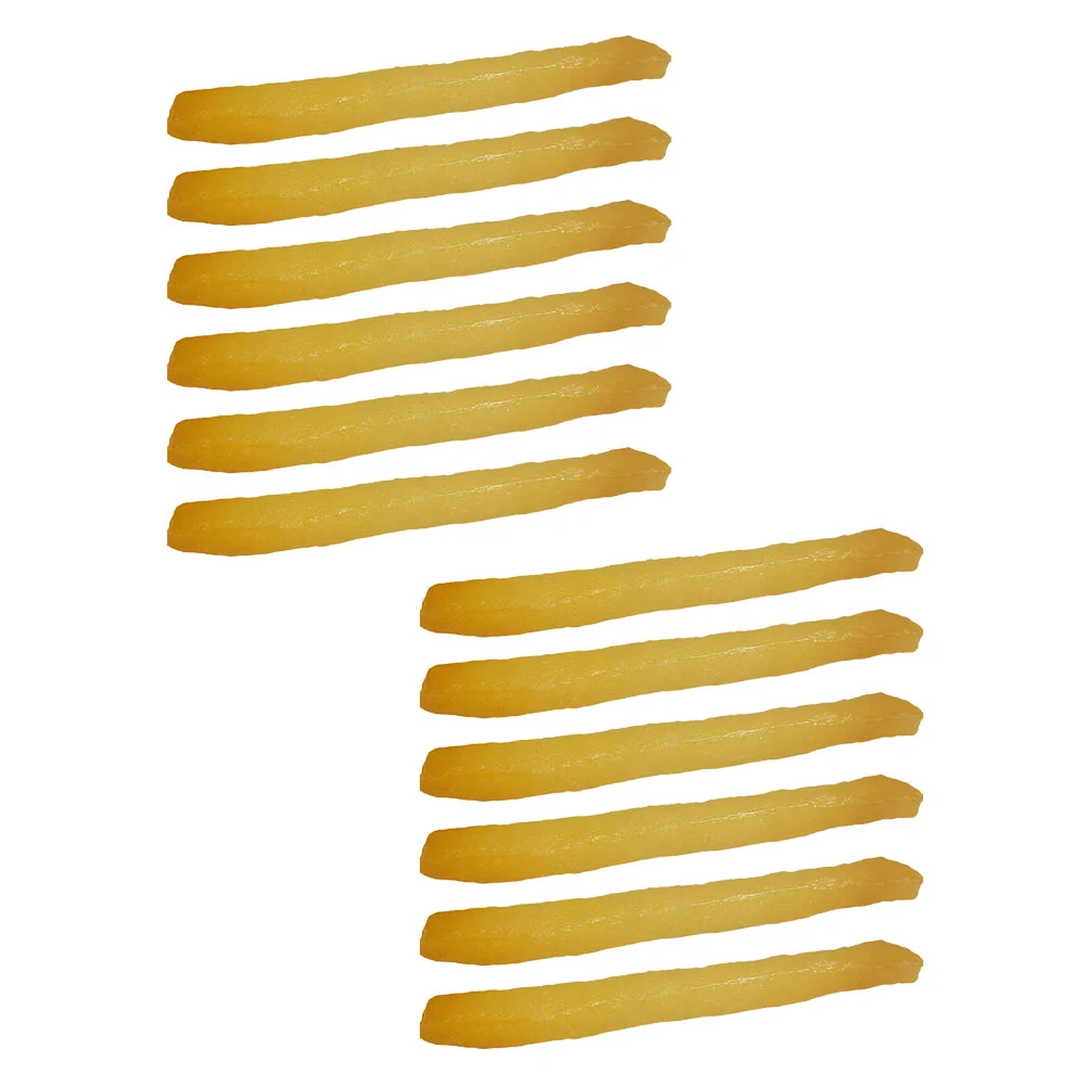 

12pcs Realistic Vivid Durable Photography Props Simulation Fries Fake Fries for Home Restaurant