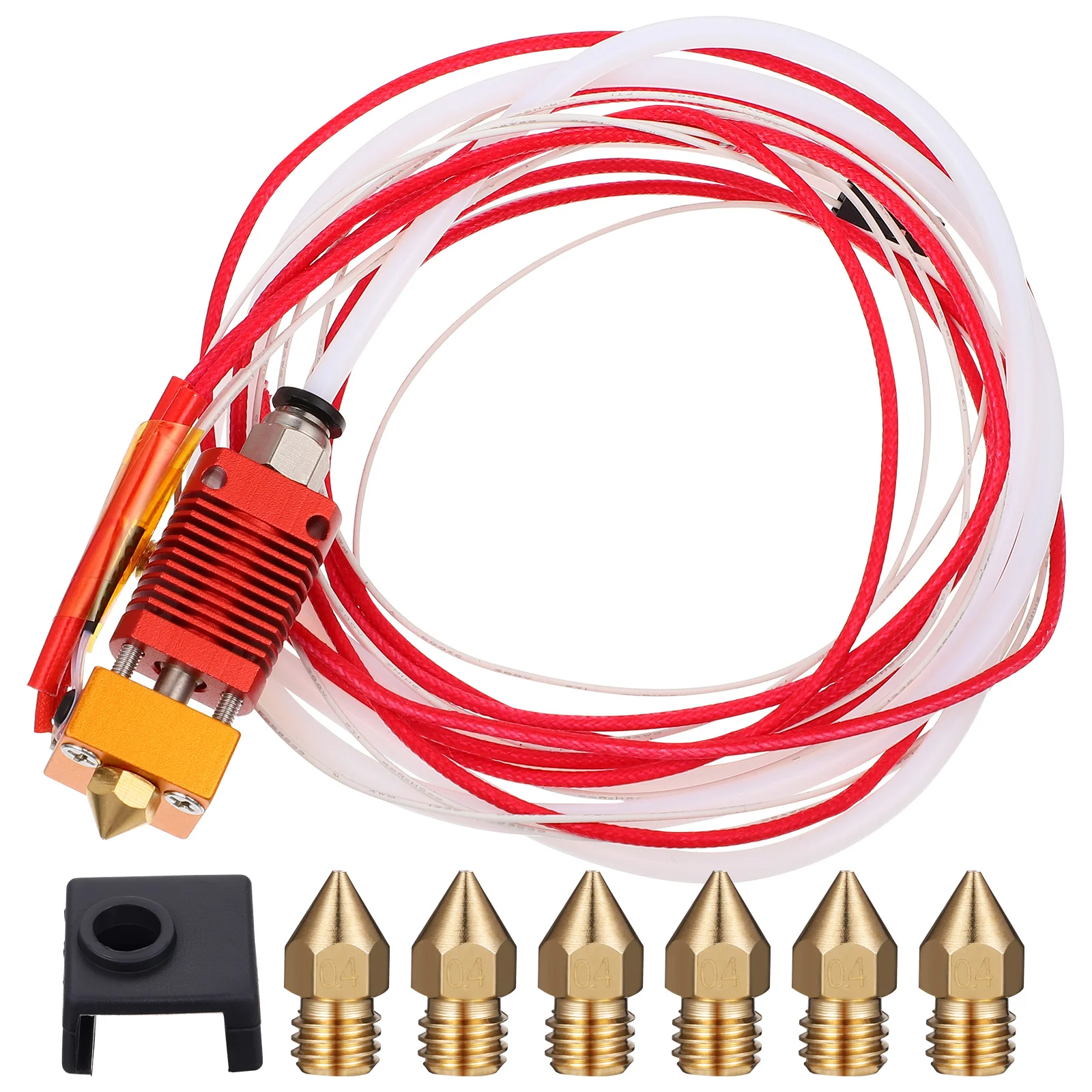 

3D Nozzle Kit Accessories Nozzles Connector Adapter Partshotend Replace Part Hoseset Hoses Supplieshotend End Hot Metal