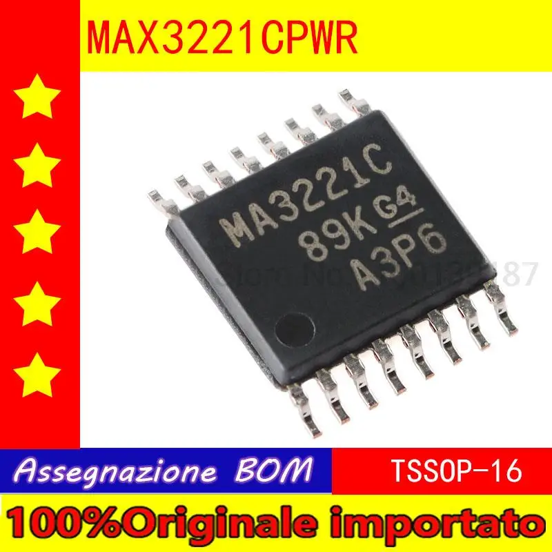 

100% Оригинальный импортный новый оригинальный MAX3221CPWR TSSOP - 16 RS - 232 линейный драйвер/чип приемника