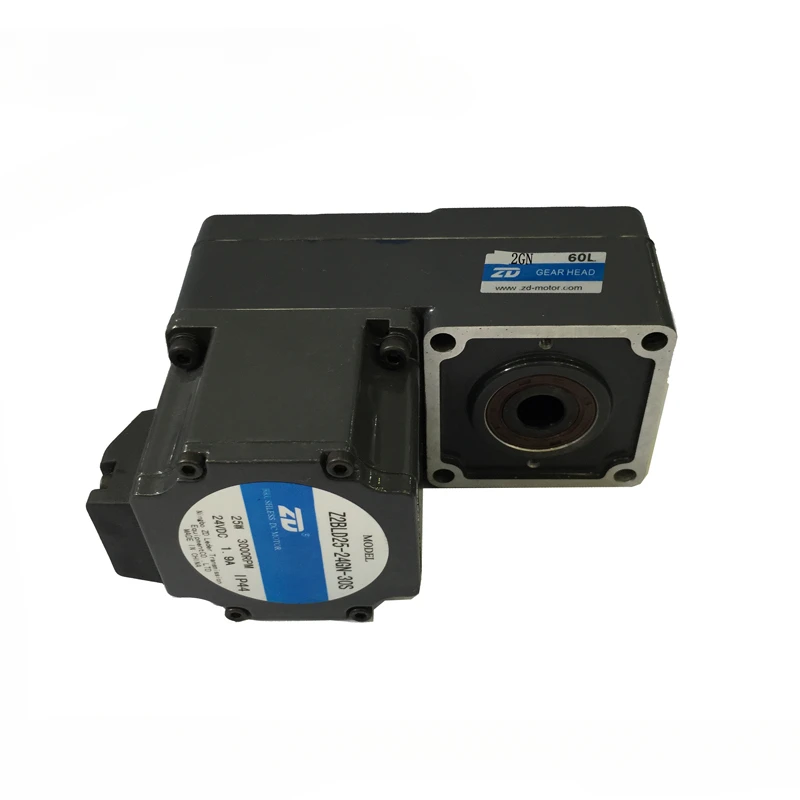 24V25W Средний Большой бесщеточный двигатель постоянного тока с L-образным