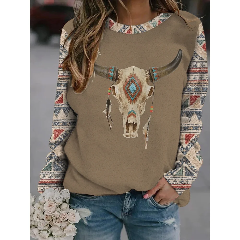 

2022 [Новинка] Женская футболка с принтом животных и круглым вырезом