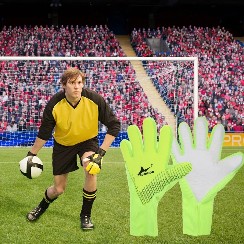 

Goalkeeper Gloves with Wrist for Protection, Strong Grip Goalkeeper Gloves for Y