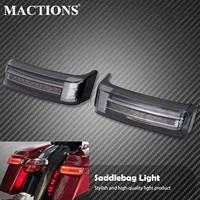motorcycle saddle bag luggage turn signal lights lamp rear led light for harley touring street road glide cvo limited 1997 2022