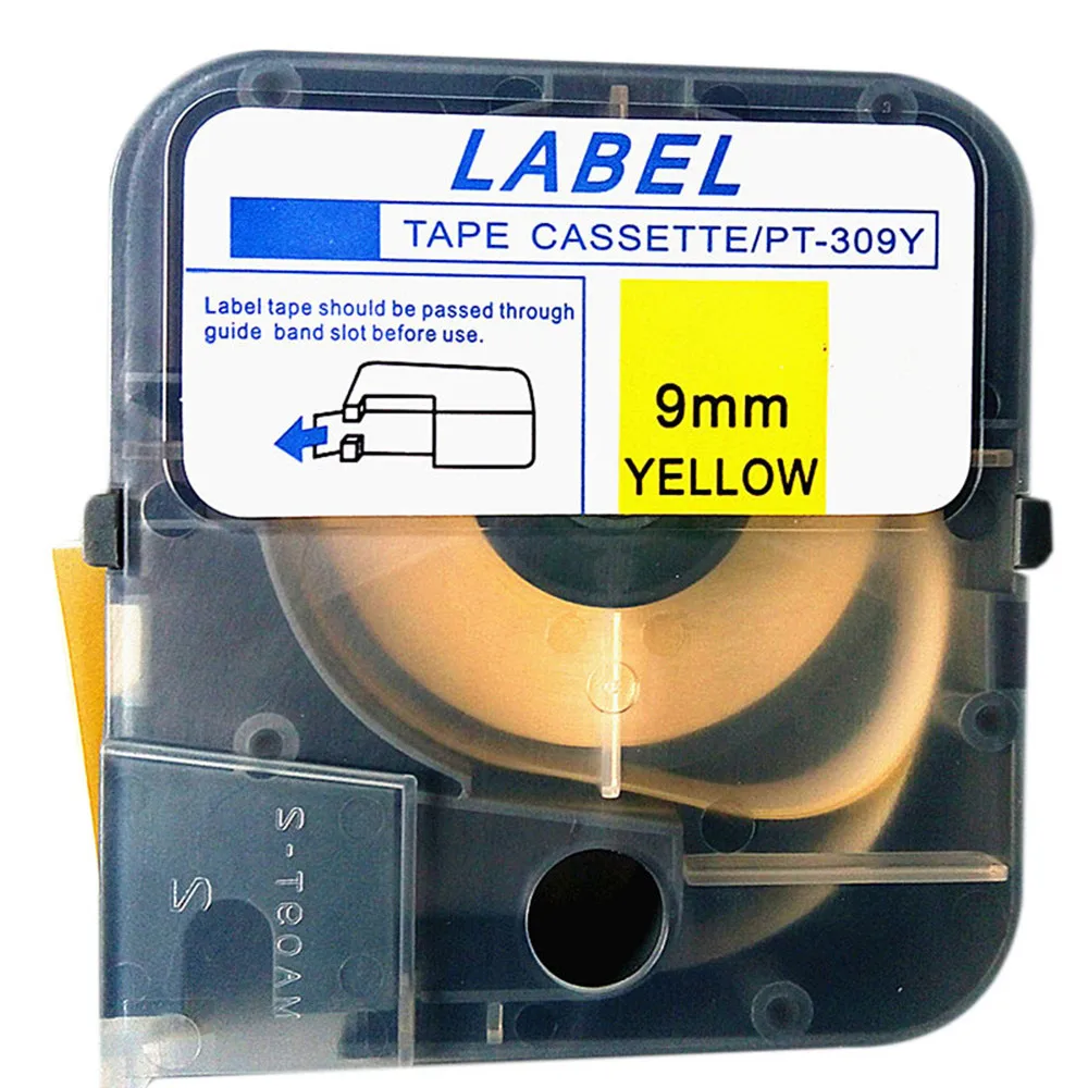 Флейты желтые наклейки 9 мм x 8 м для электронной надписи Max Letatwin