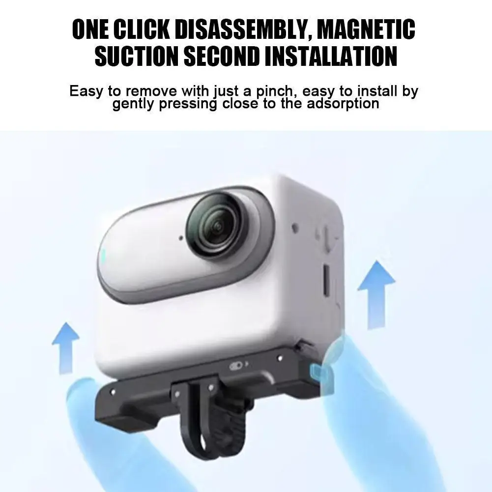

For Insta360 Go3 Magnetic Quick Release Base Sports Magnetic Start Quick Assembly Holder Shooting Camera To Disassembly Qui I8F6