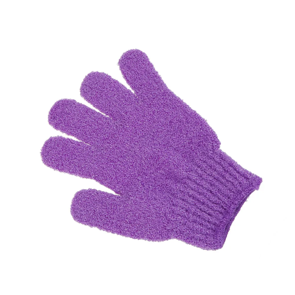 

1pc Colorful Shower Gloves Scrubber Exfoliating Back Scrub Glove Skid Resistance Body Massage Sponge Wash Skin Foam Bath Glove