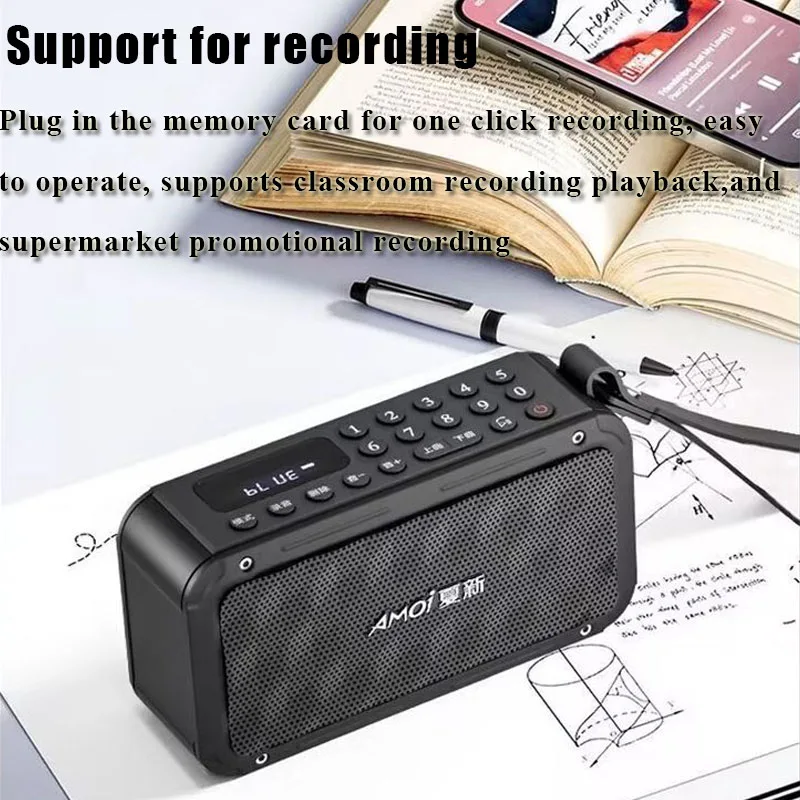 JINSERTA Портативное FM-радио Bluetooth