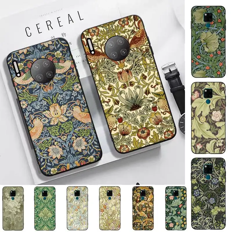 

William Morris Strawberry Thief Phone Case For Huawei Mate 10 20 30 40 50 lite pro Nova 3 3i 5 6 SE 7 pro 7SE