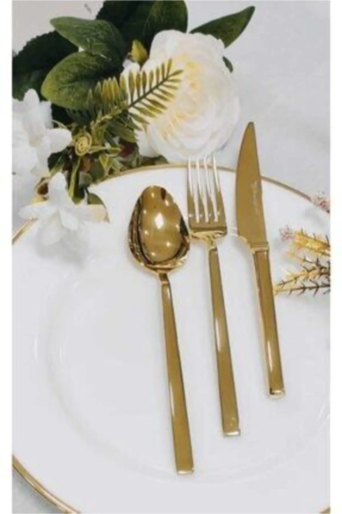 

Gold Titanium Catal Spoon Set 48 Pieces