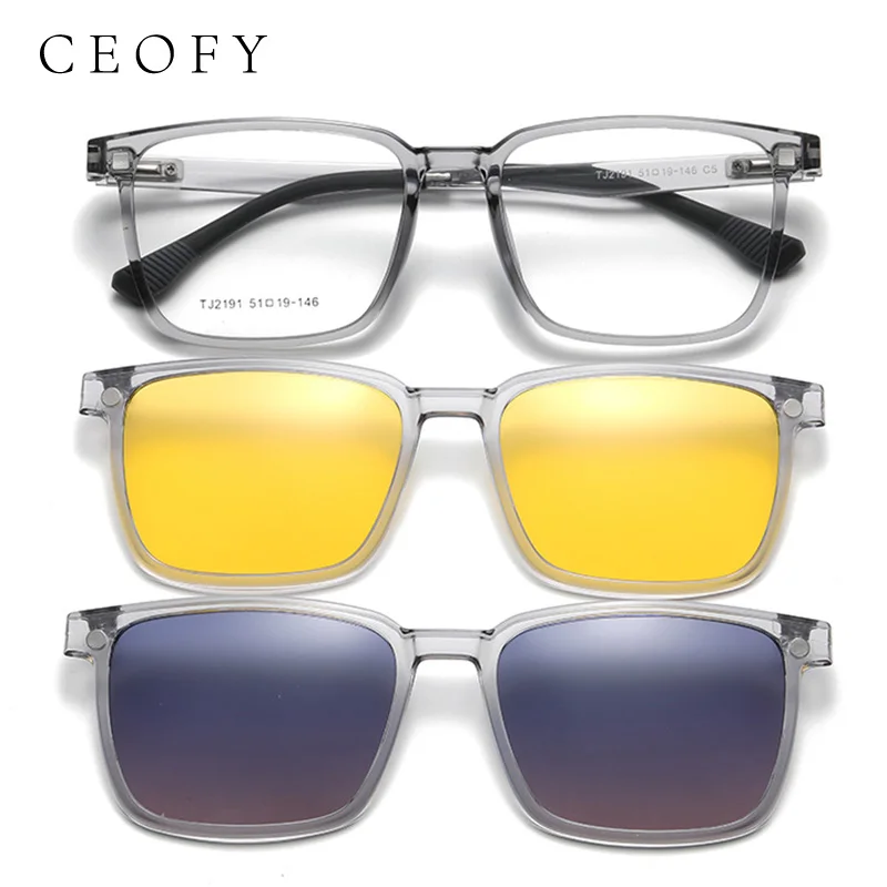 Мужская оправа для очков Ceofy модная оптическая по рецепту поляризованный