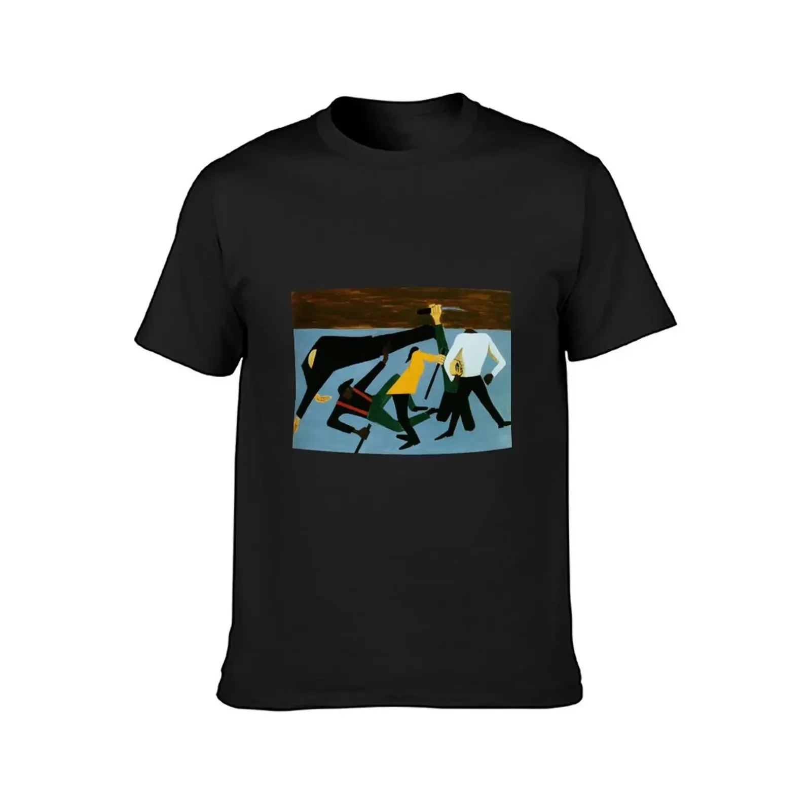 Jacob Lawrence T-Shirt vintage anime shirt animal prinfor boys print sweat shirts men