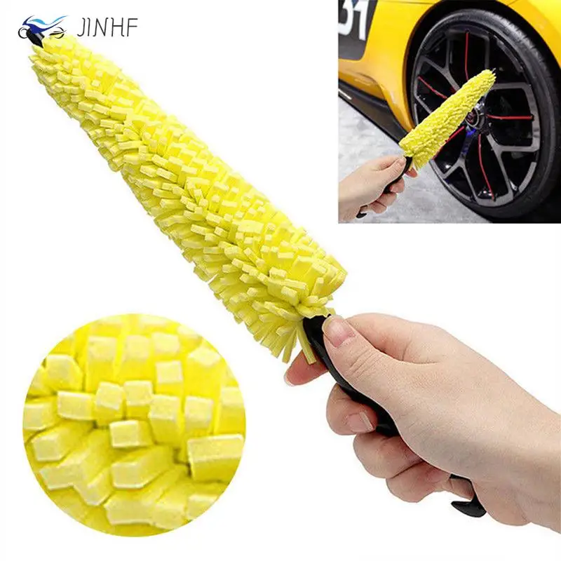 

1PC Car Wheel Wash Brush Plastic Handle Vehicle Cleaning Brush Wheel Rims washing brush accessories Detailing Cleaner Tools